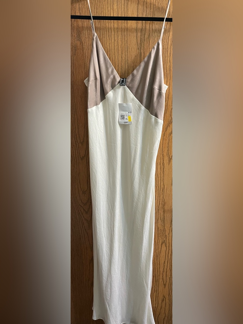 Forever 21 Vanilla and Gray Midi Dress